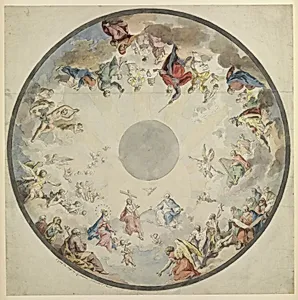 Design for a Cupola with Old and New Testament Figures by Pietro de Angelis|Domenico de Angelis