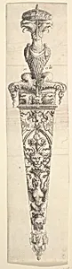 (Design for a Dagger and Sheath) by Augustin Hirschvogel