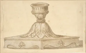 Design for a Decorated Base of a Candlestick Holder