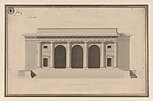 Design for a Façade by Anonymous, French, 18th century