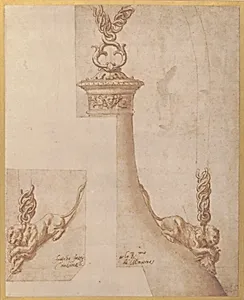 Design for a Flask with Chain Handles