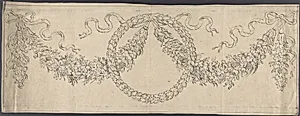 Design for a Frieze with Wreath and Festoons