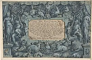 Design for a Frontispiece with the Medici Arms