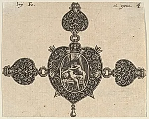 Design for a Heart-Shaped Brooch
