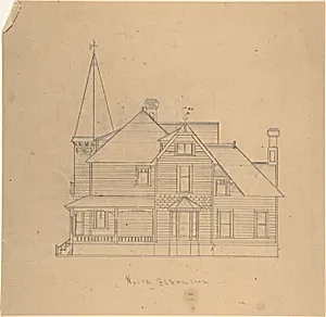 Design for a House, North Elevation