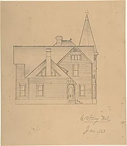 Design for a House, Side Elevation