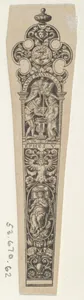 Design for a Knife Handle with a Couple Holding Hands