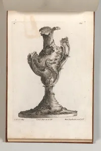 Design for a large Asymmetrical Vase, Plate 4 from: 'Neu inventierte Vasi auf die neueste manier'