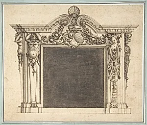 Design for a Mantelpiece with the Arms of Bavaria(?)