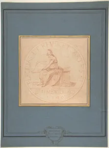 Design for a Medal: Bâtiments du Roy, 1740