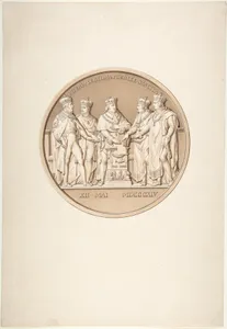 Design for a Medal Commemorating the Treaty of Paris, 1814