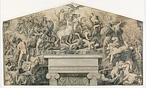 Design for a Mural with the Battle between the Gods of Olympus and the Giants by Paul Chenavard