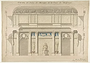 Design for a Music Room by Anonymous, French, 19th century