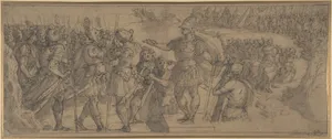 Design for a Narrative Frieze: A Commander Addressing His Troops