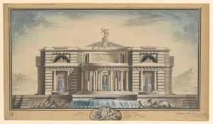Design for a Neoclassical Building, Thought to be a School of Arts for the City of Stockholm