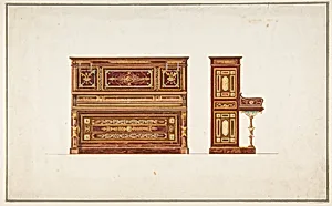 Design for a Piano by Anonymous, French, 19th century