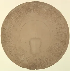 Design for a Plate Border Representing Foreign Trade