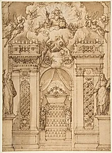 Design for a "Quarantore" Decoration