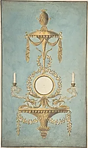Design for a Sconce with a Mirror