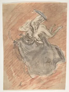 Design for a sepulchral monument with an allegory of Time; verso: Design for a sepulchral monument