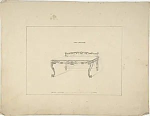 Design for a Sidetable, Louis Quatorze Style