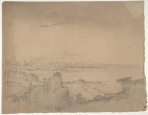 Design for a Stage Set at the Opéra, Paris (recto); Man with Cane (verso)