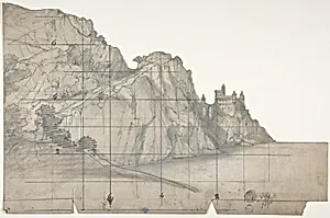 Design for a Stage Set at the Opéra, Paris by Eugène Cicéri