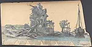 Design for a Stage Set at the Opéra, Paris by Eugène Cicéri