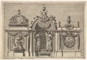 Design for a Tabernacle with Two Variants, from: Tabernacles à l'italienne