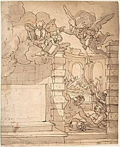 Design for a Title Page - Angel of the Resurrection