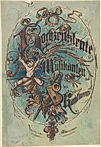 Design for a Title Page Sheet Music by Anonymous, German, 19th century