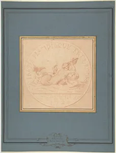 Design for a Token: Galères, 1740