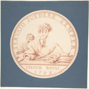 Design for a Token: Trésor Royal 1748