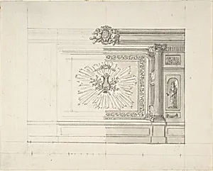Design for a Wall Decoration by Anonymous, French, 18th century