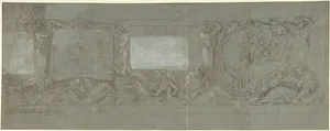 Design for a Wall Decoration with the Sacrifice of Abraham and the Flight into Egypt