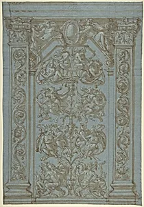 Design for a Wall Elevation with Grotesques