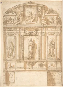 Design for an Altar with the Virgin of the Immaculate Conception in the Center