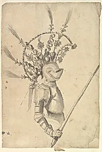 Design for an Armor with Tournament Headdress