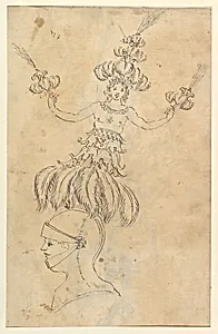 Design for an Armor with Tournament Headdress