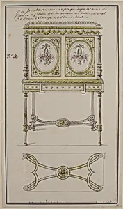 Design for an Upright Drop-Front Secretary