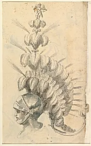 Design for an with Tournament Headdress