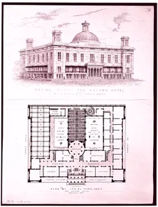 Design for Astor's Hotel, New York
