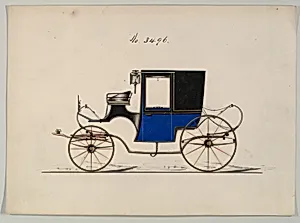 Design for Brougham, no. 3496 by Brewster & Co.