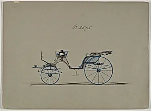 Design for Cabriolet or Victoria, no. 3575 by Brewster & Co.