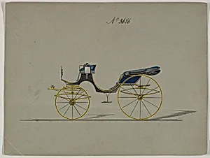 Design for Cabriolet or Victoria, no. 3696 by Brewster & Co.