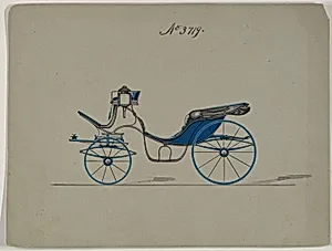 Design for Cabriolet or Victoria, no. 3719 by Brewster & Co.