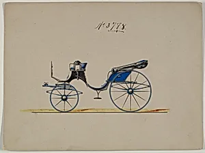 Design for Cabriolet or Victoria, no. 3788 by Brewster & Co.