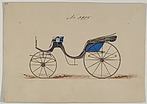 Design for Cabriolet or Victoria, no. 3905 by Brewster & Co.