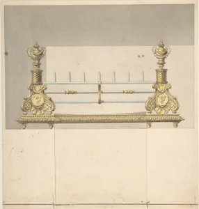Design for Cast-iron Grate with Green Metal Surround