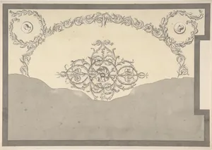 Design for Ceiling, either for 13 Berners Street, Westminster, London, or Whitton Park, Middlesex